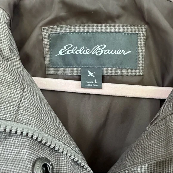 Eddie Bauer Weather Edge Rain Jacket Women's Hooded - Brown - Picture 8 of 11